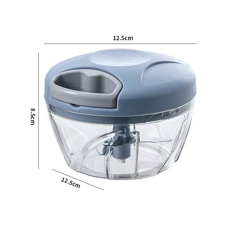 Manual Food Chopper – Vegetable, Onion & Garlic Crusher (500/900ML)