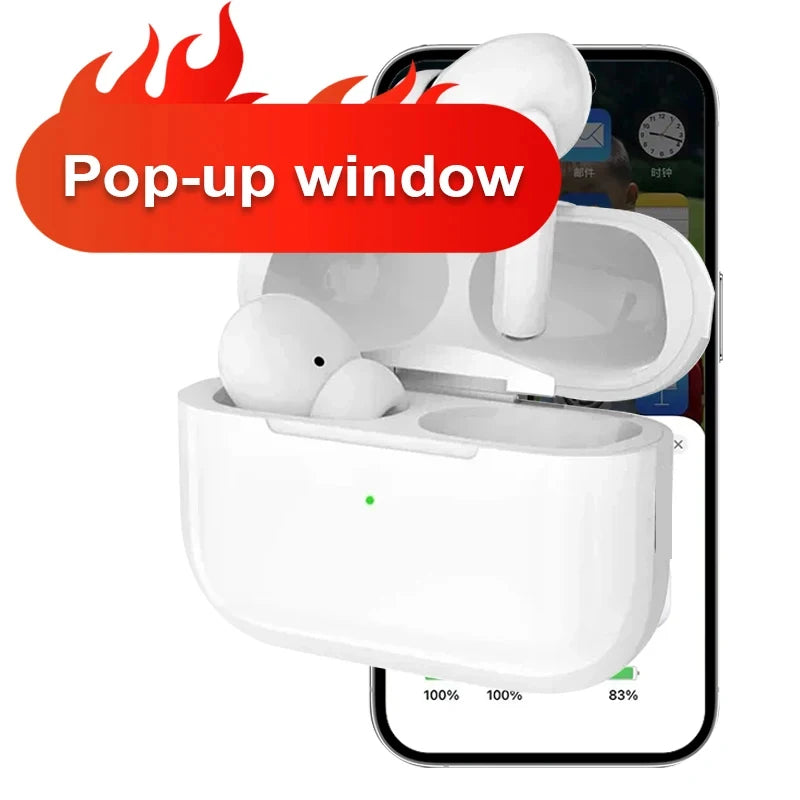 Airs Pro Wireless Bluetooth Earbuds – TWS Headphones with Siri, Pop-Up Window & Touch Control