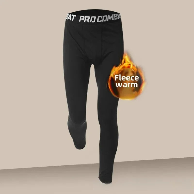 Ensemble Thermique Homme Hiver – Doublé Polaire, Séchage Rapide, Sport & Fitness