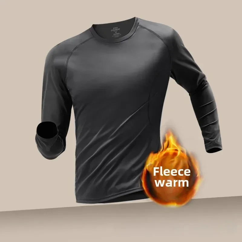 Ensemble Thermique Homme Hiver – Doublé Polaire, Séchage Rapide, Sport & Fitness
