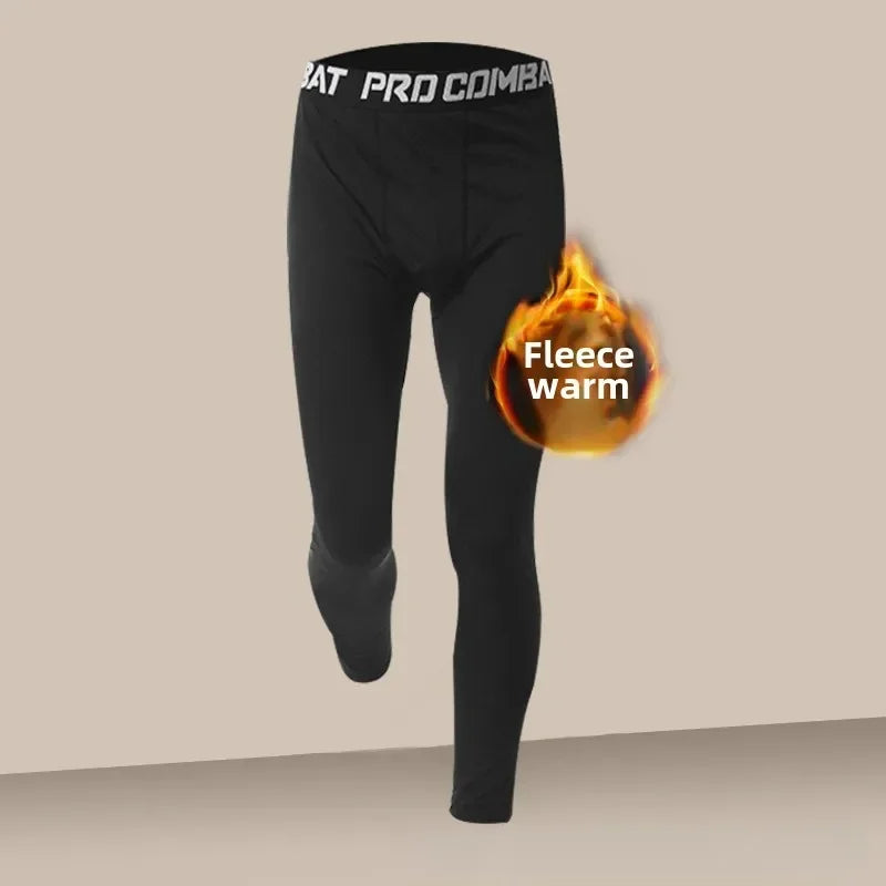 Ensemble Thermique Homme Hiver – Doublé Polaire, Séchage Rapide, Sport & Fitness