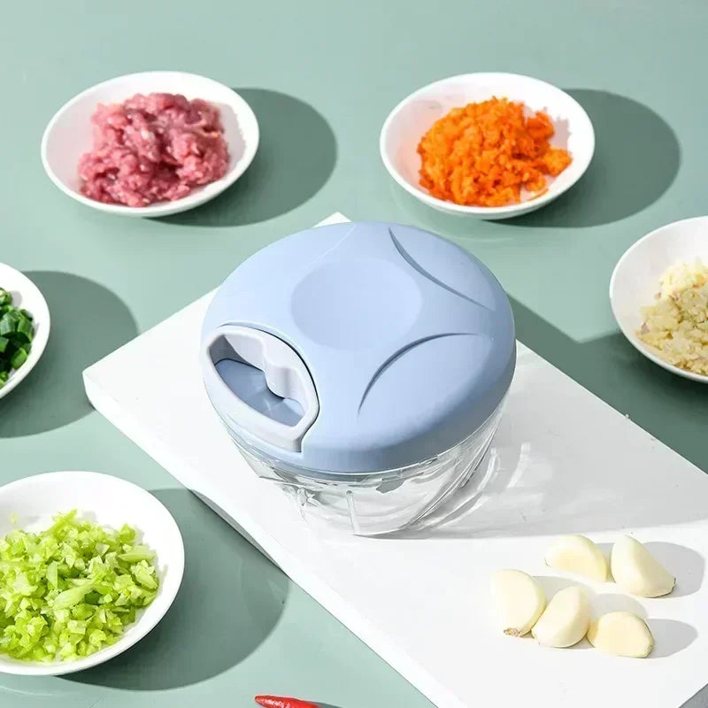Manual Food Chopper – Vegetable, Onion & Garlic Crusher (500/900ML)